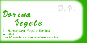 dorina vegele business card